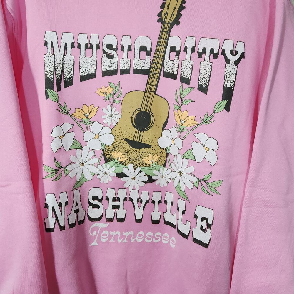 Music City Nashville tennessee Sweatshirt women's Small - Picture 3 of 5